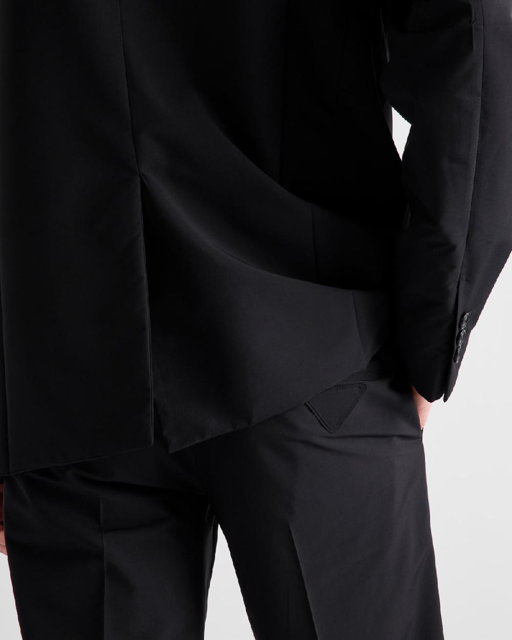 Prada Pantalones De Mezcla De Lana