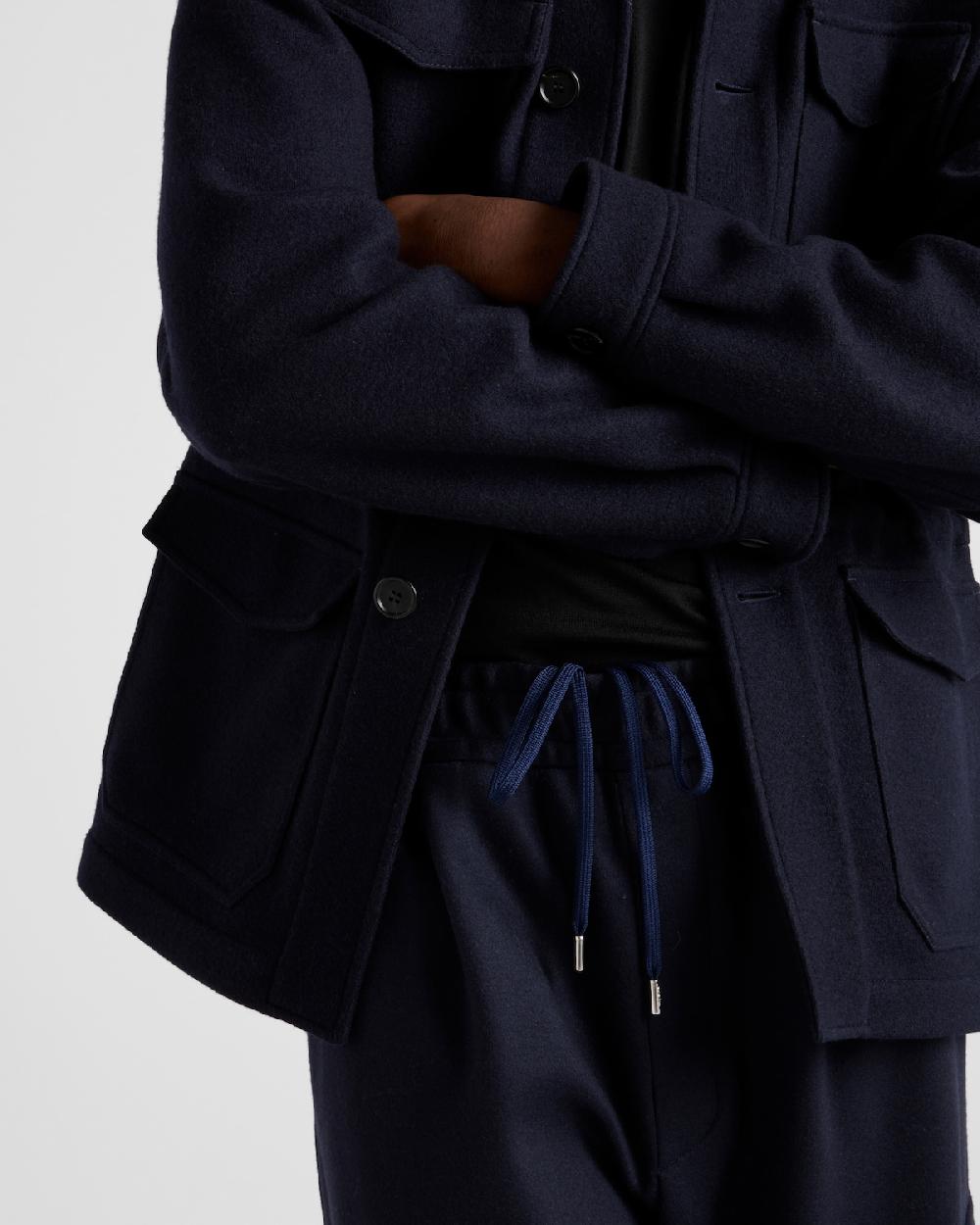 Prada Pantalones De Mezcla De Lana