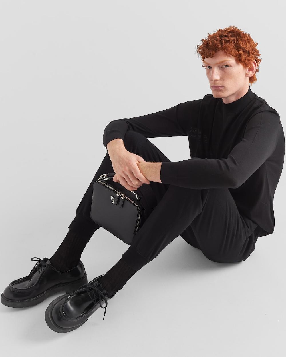 Prada Pantalones De Mezcla De Lana