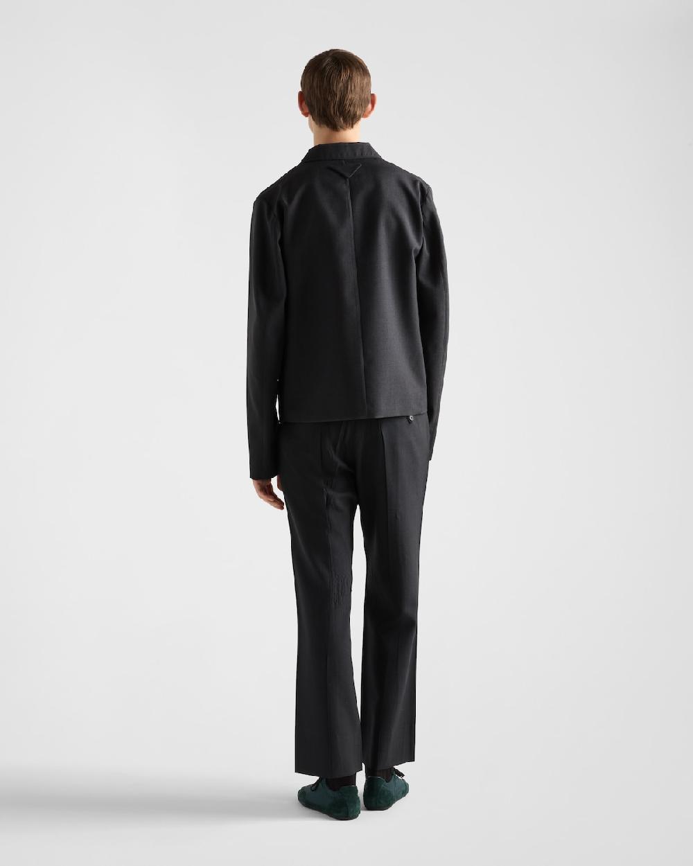 Prada Pantalones De Mohair Y Seda