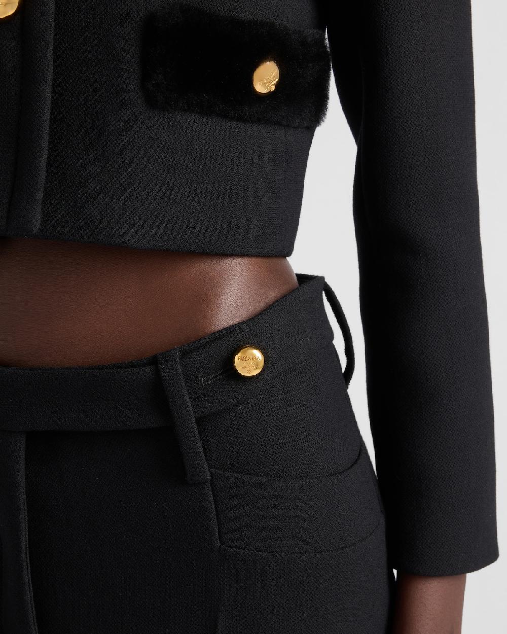 Prada Pantalones De Natté