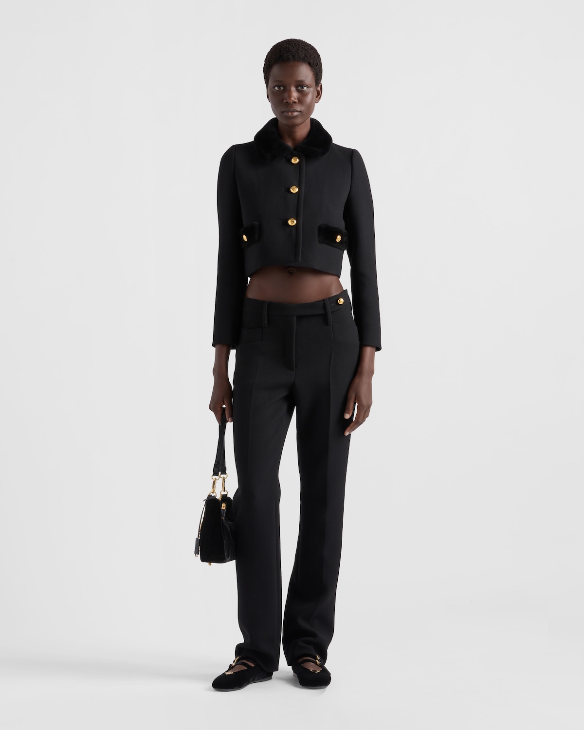 Prada Pantalones de natté