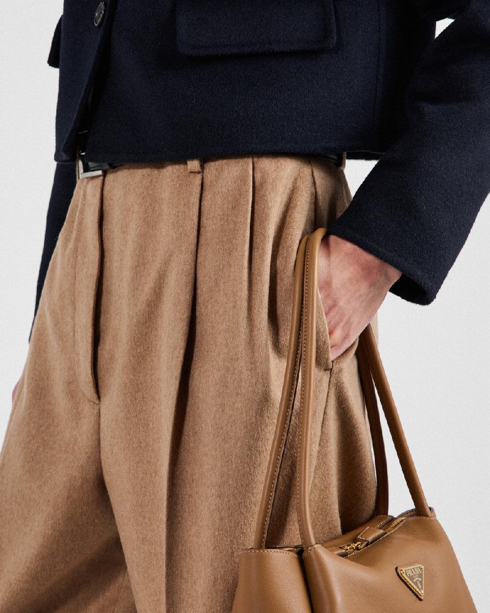 Prada Pantalones De Pelo De Camello