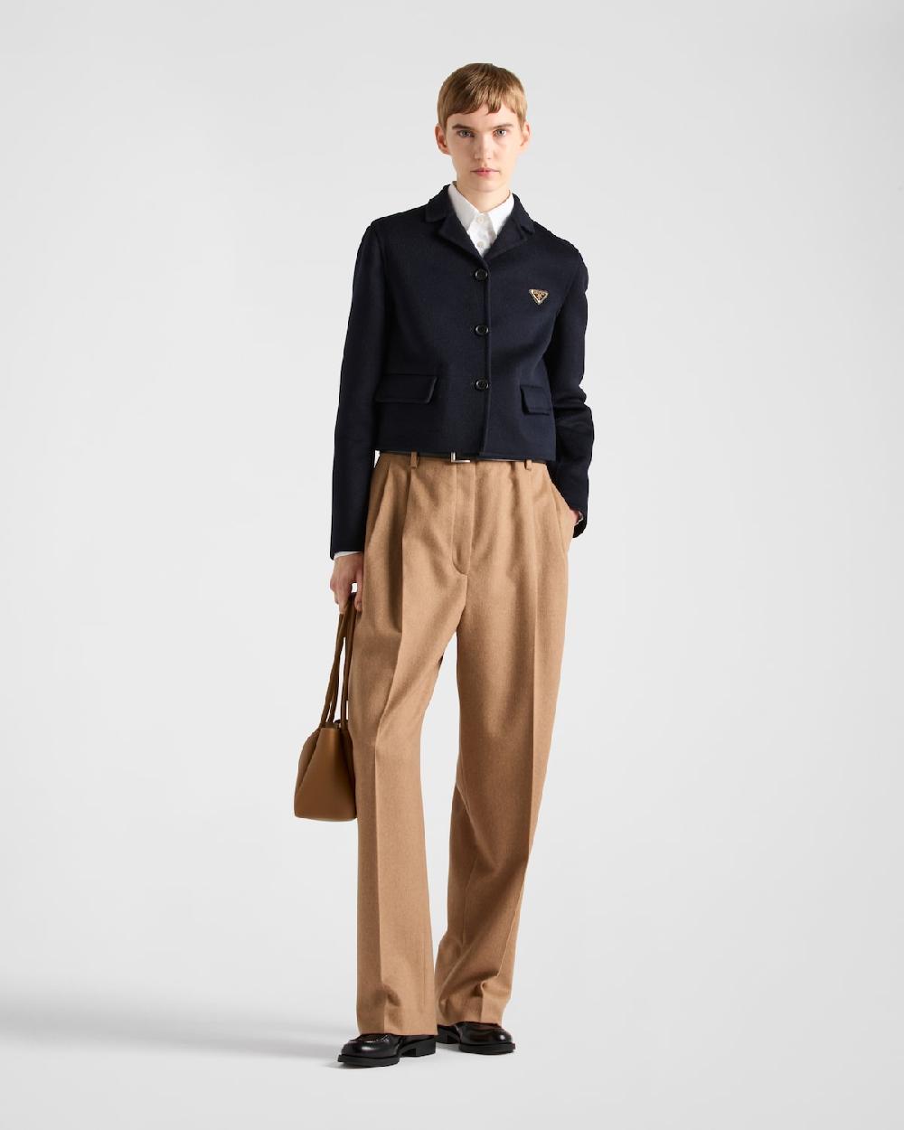 Prada Pantalones de pelo de camello