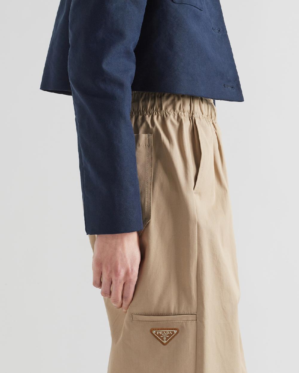 Prada Pantalones De Popelín