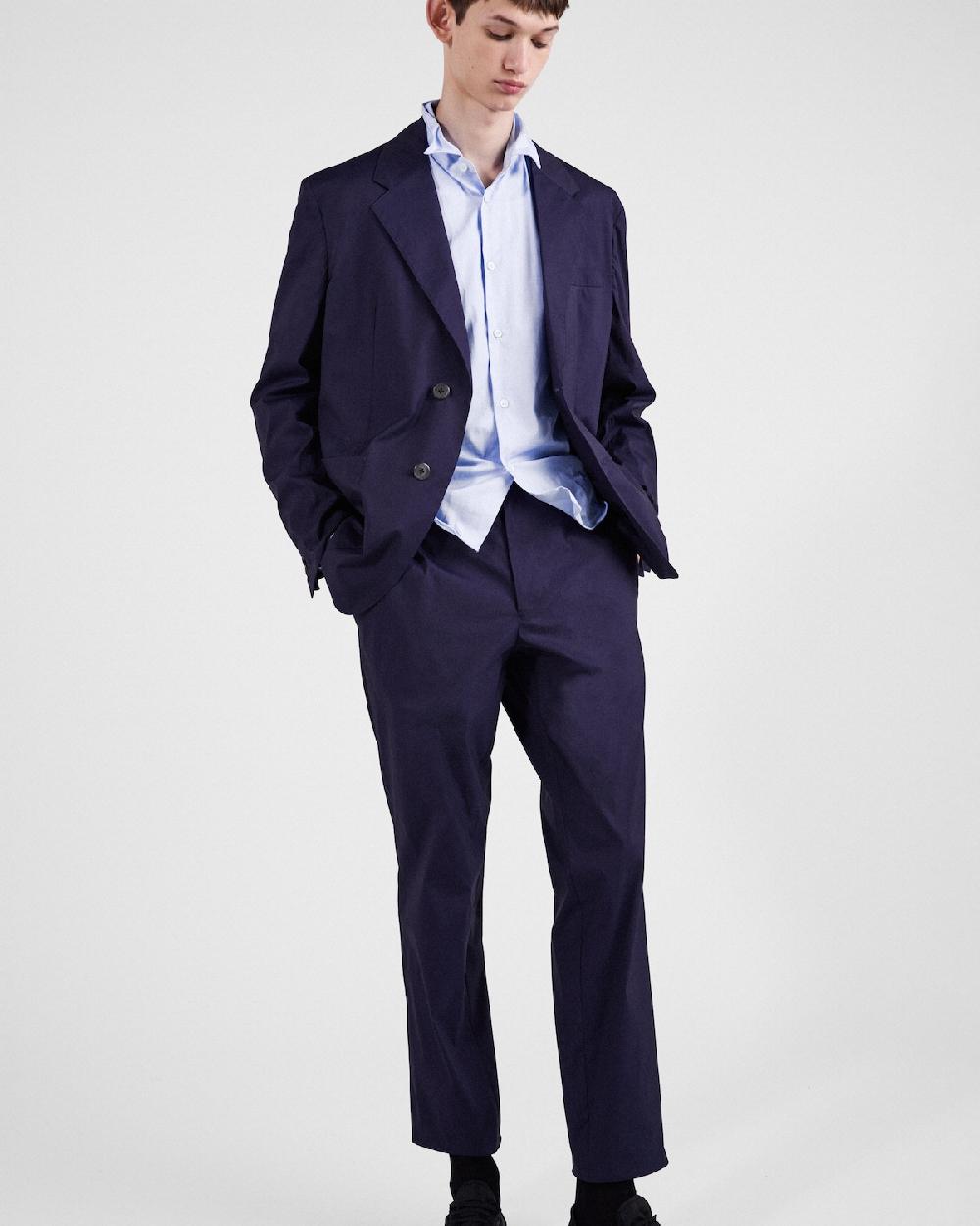 Prada Pantalones De Popelín Elástico