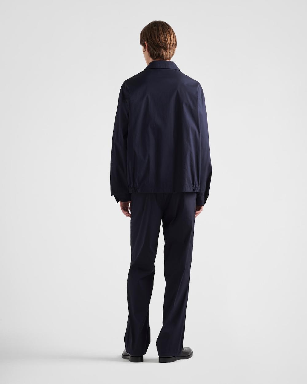 Prada Pantalones De Popelín Elástico