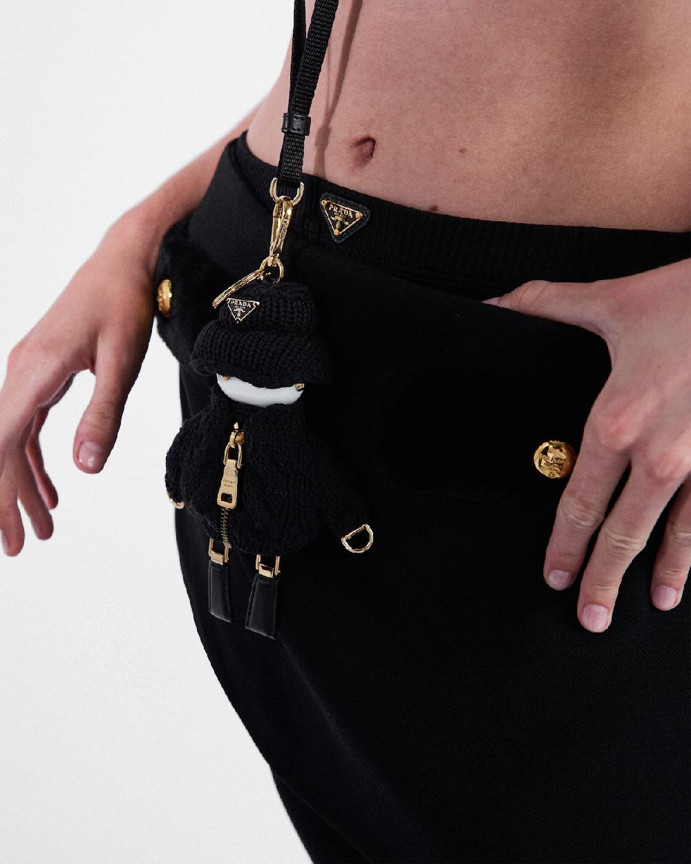 Prada Pantalones De Punto Acanalado