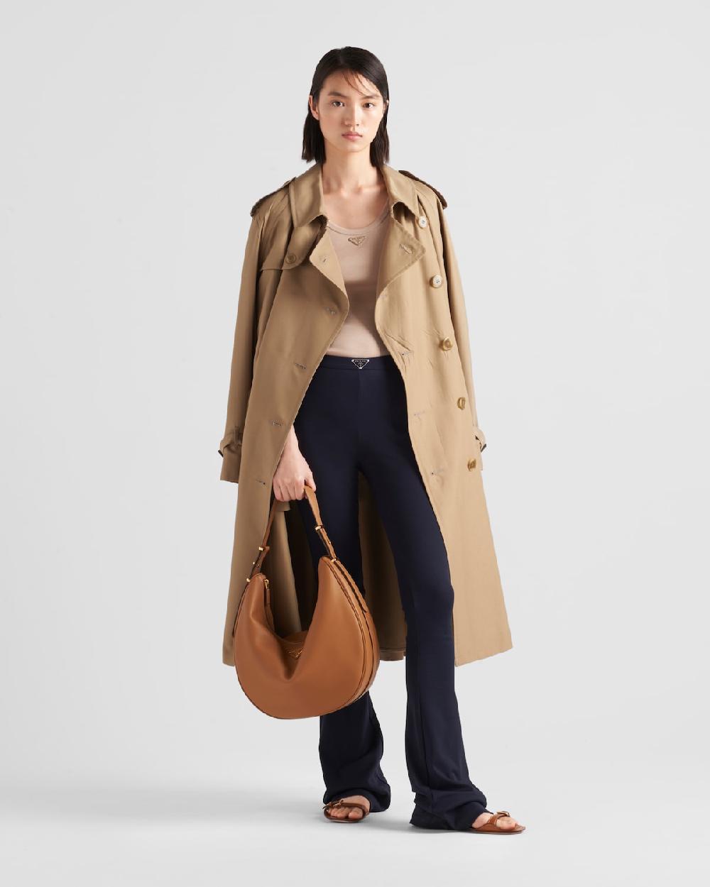 Prada Pantalones de punto acanalado de algodón