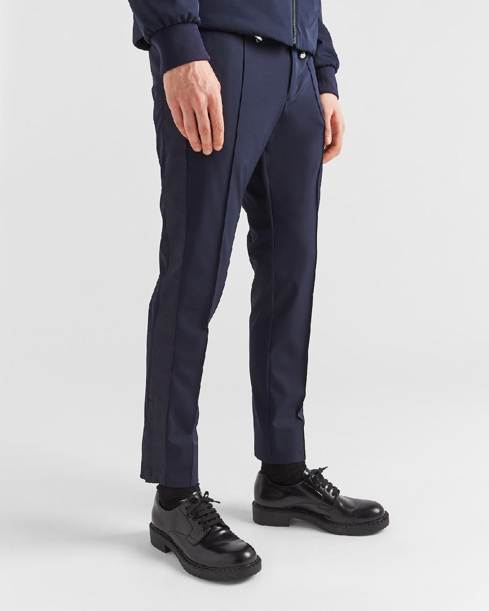 Prada Pantalones De Tejido Técnico Elástico