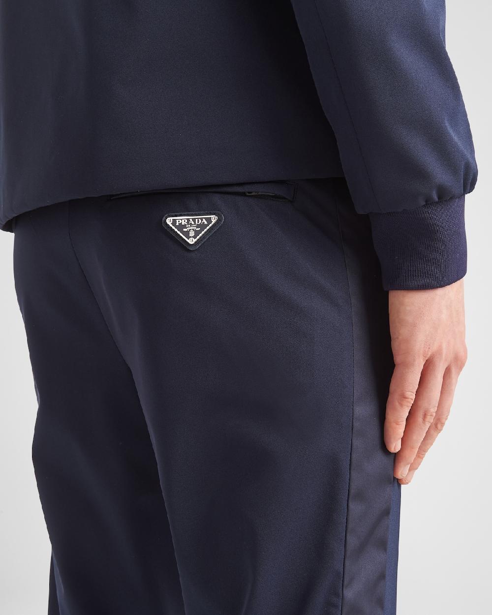 Prada Pantalones De Tejido Técnico Elástico