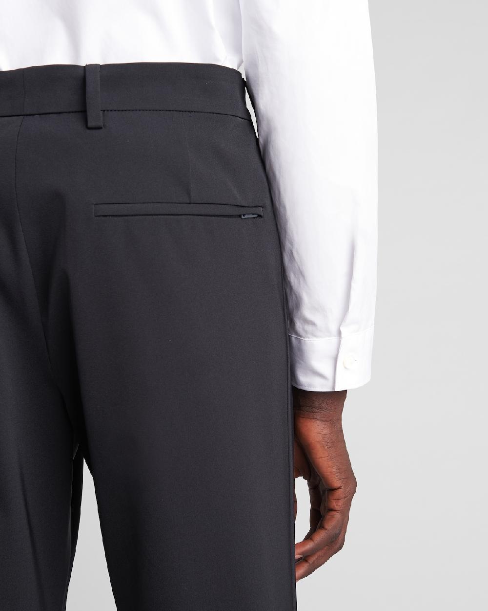 Prada Pantalones De Tejido Técnico Elástico