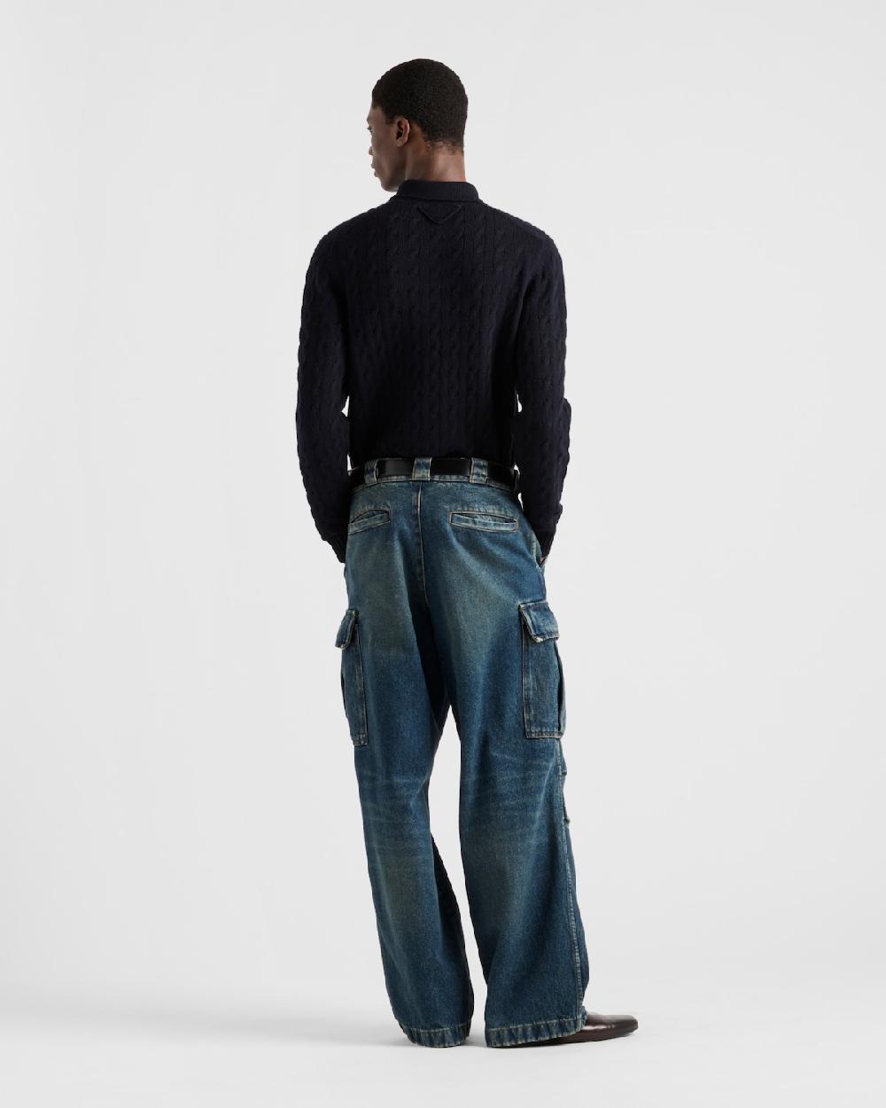 Prada Pantalones Vaqueros Cargo