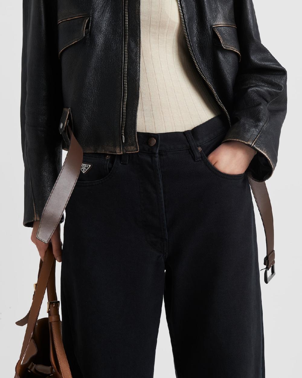 Prada Pantalones Vaqueros Con Pernera Tipo Barril