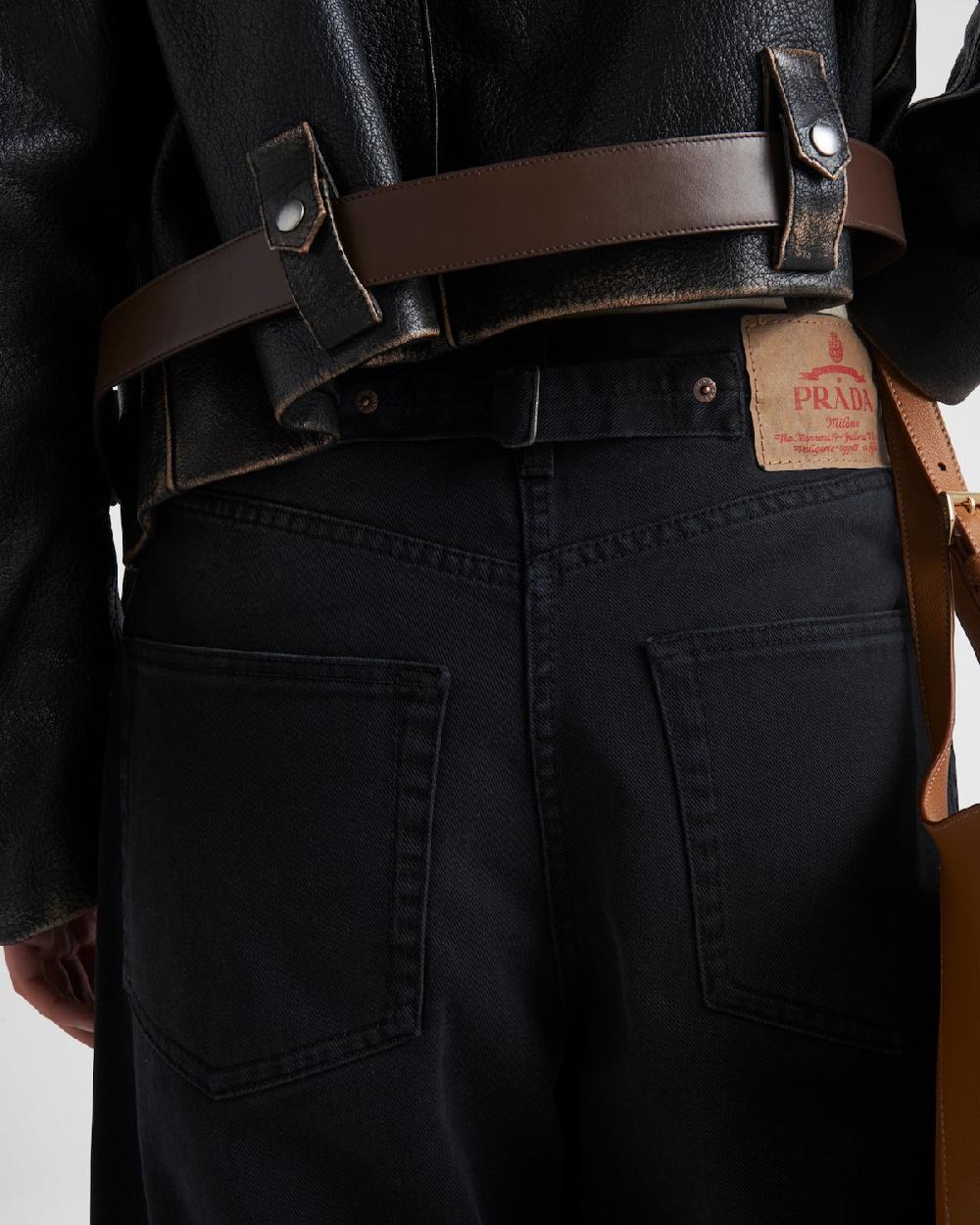 Prada Pantalones Vaqueros Con Pernera Tipo Barril