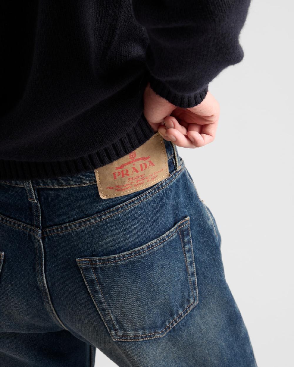 Prada Pantalones Vaqueros De Talle Bajo