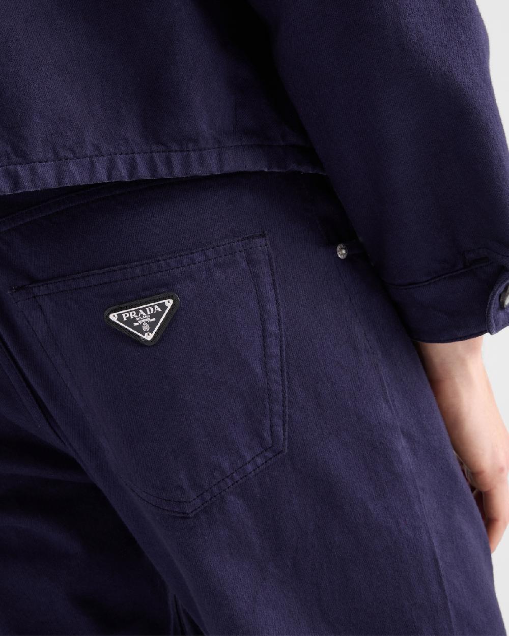 Prada Pantalones Vaqueros Envejecidos