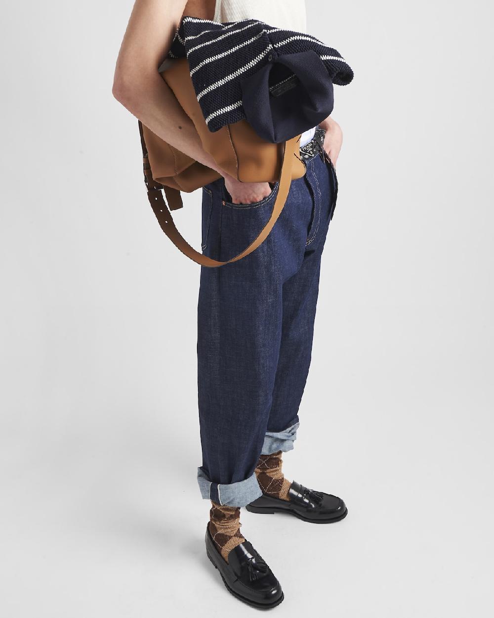 Prada Pantalones Vaqueros Rectos Con Orillo