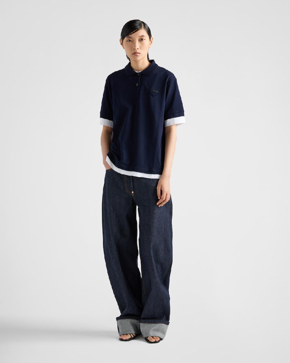 Prada Polo de piqué y punto