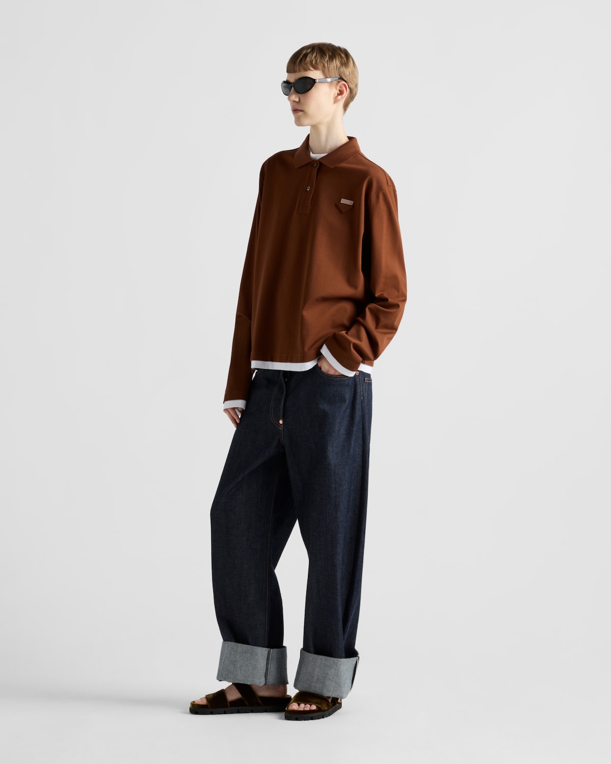 Prada Polo de piqué y punto