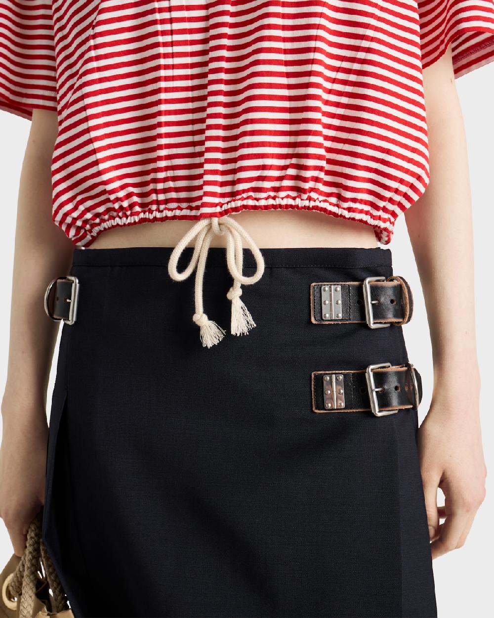 Prada Polo De Punto A Rayas