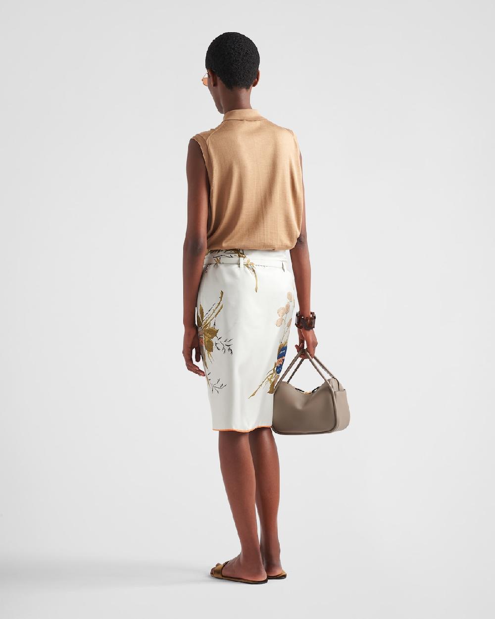 Prada Polo De Seda Sin Mangas