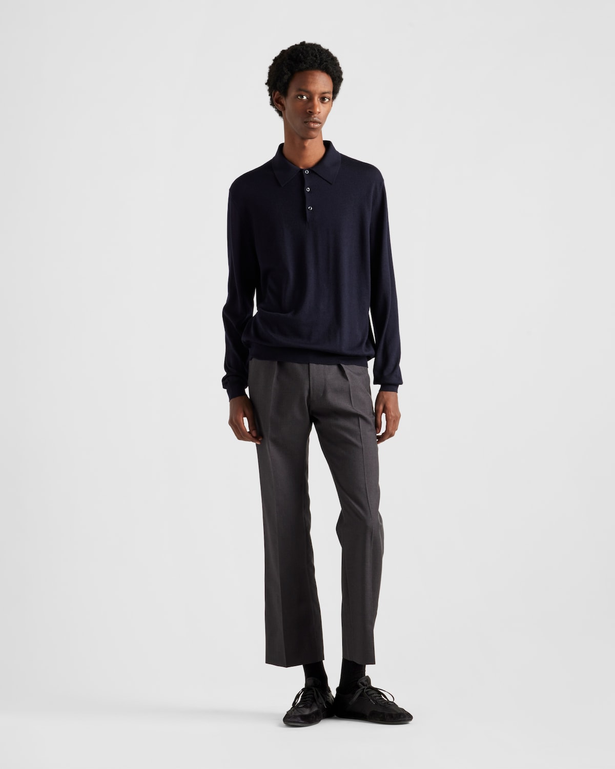 Prada Polo de seda y cachemir