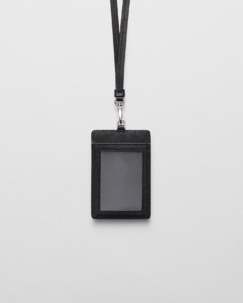 Prada Porta Credencial De Piel Saffiano