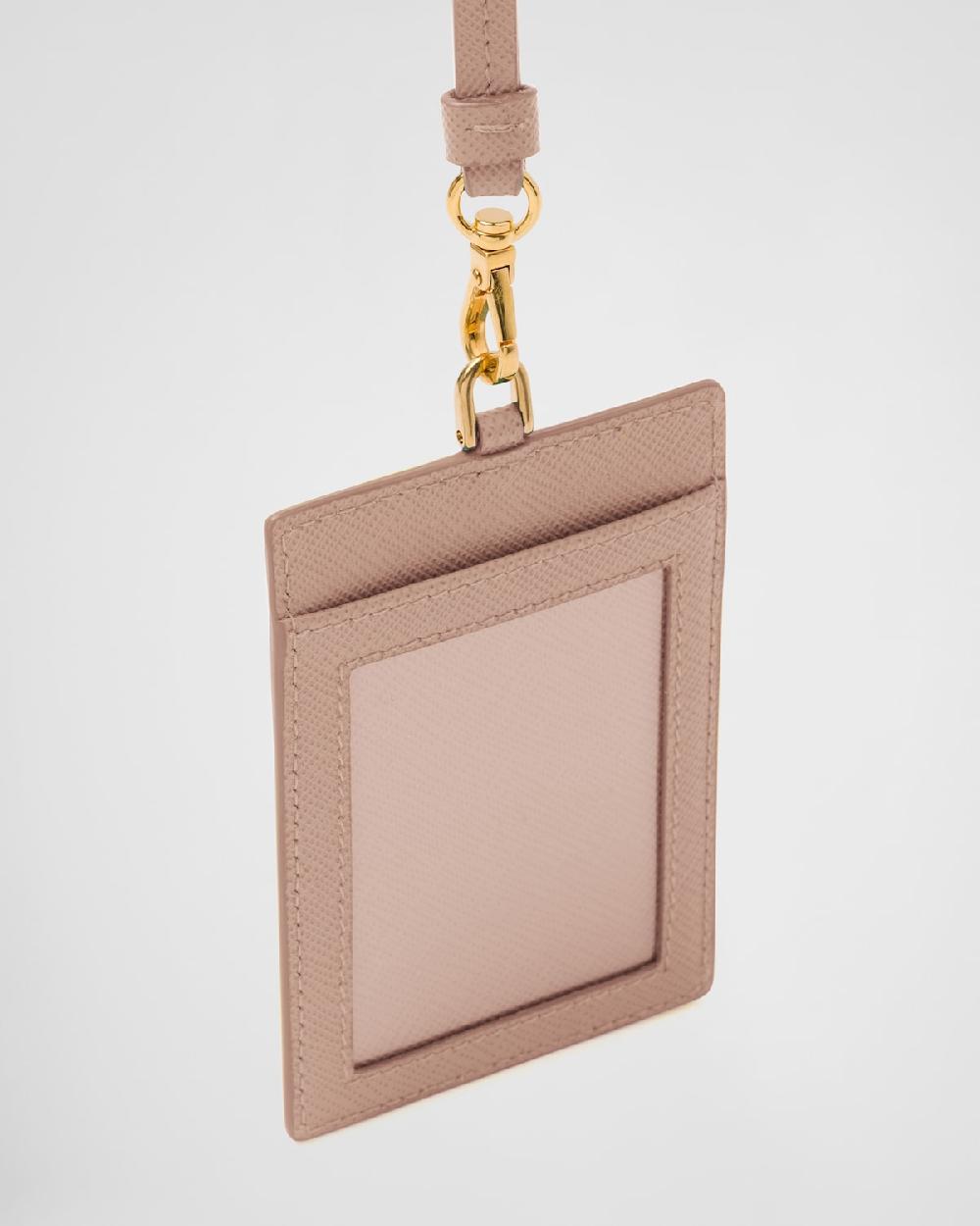 Prada Porta Credencial De Piel Saffiano