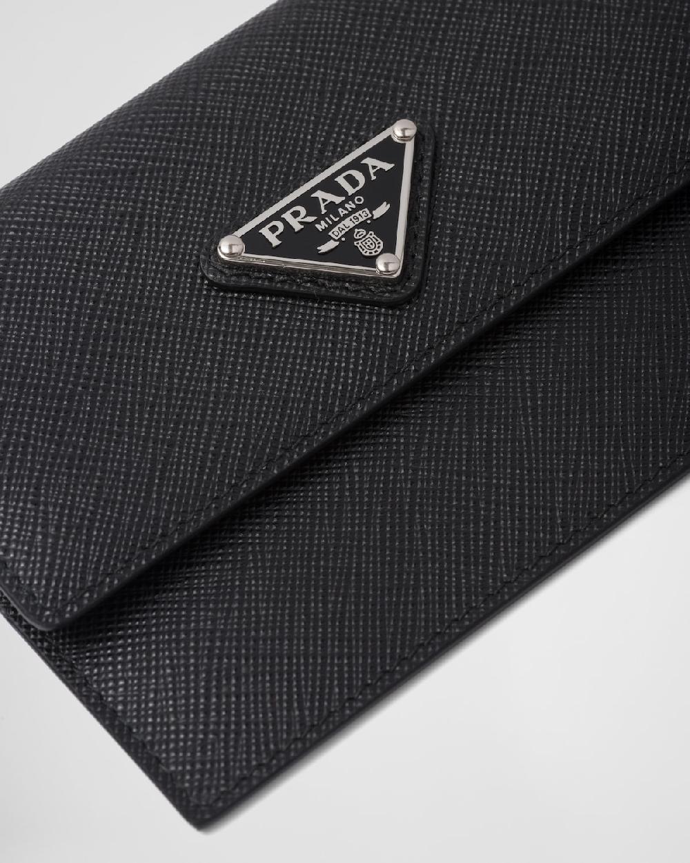 Prada Portadocumentos De Piel Saffiano