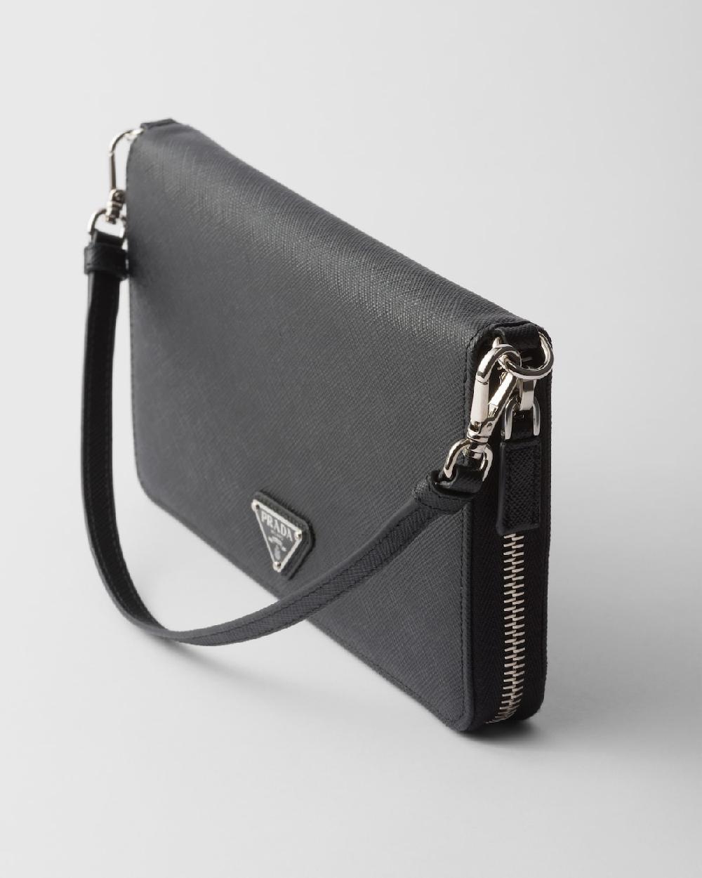 Prada Portadocumentos De Piel Saffiano