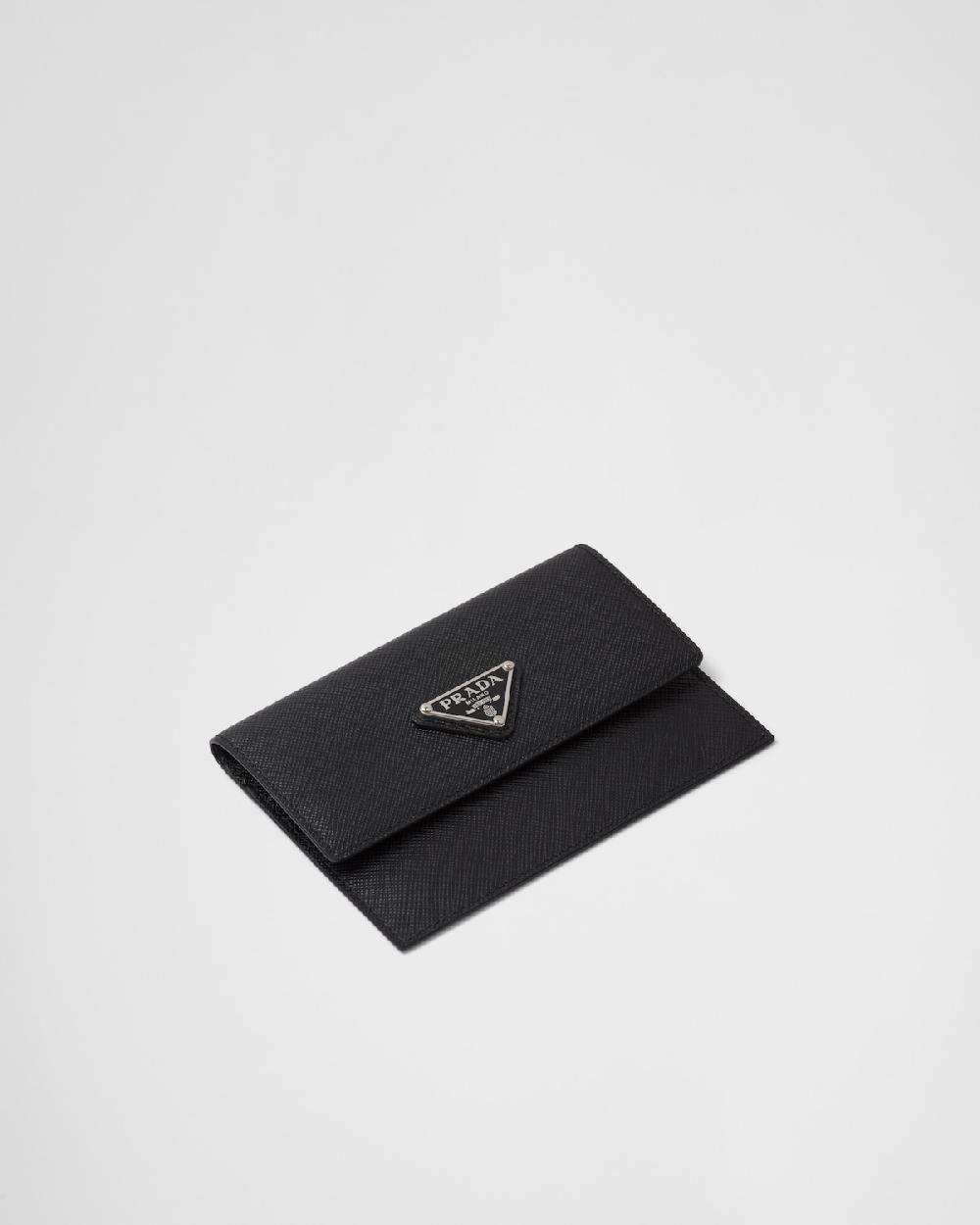 Prada Portadocumentos de piel Saffiano