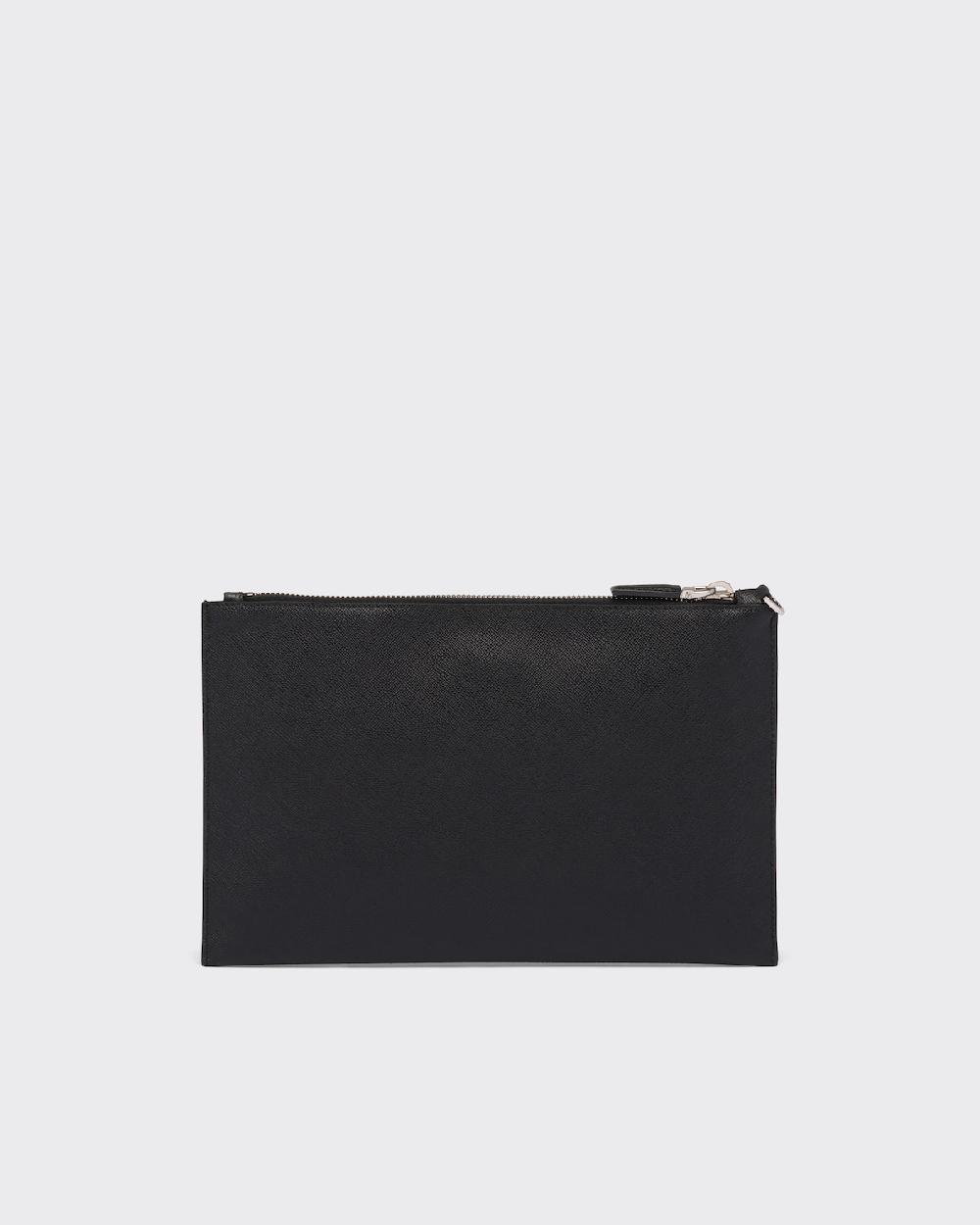 Prada Portadocumentos En Piel Saffiano