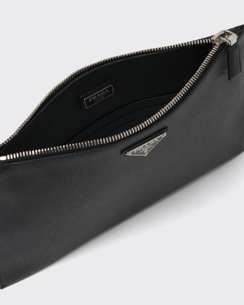 Prada Portadocumentos En Piel Saffiano