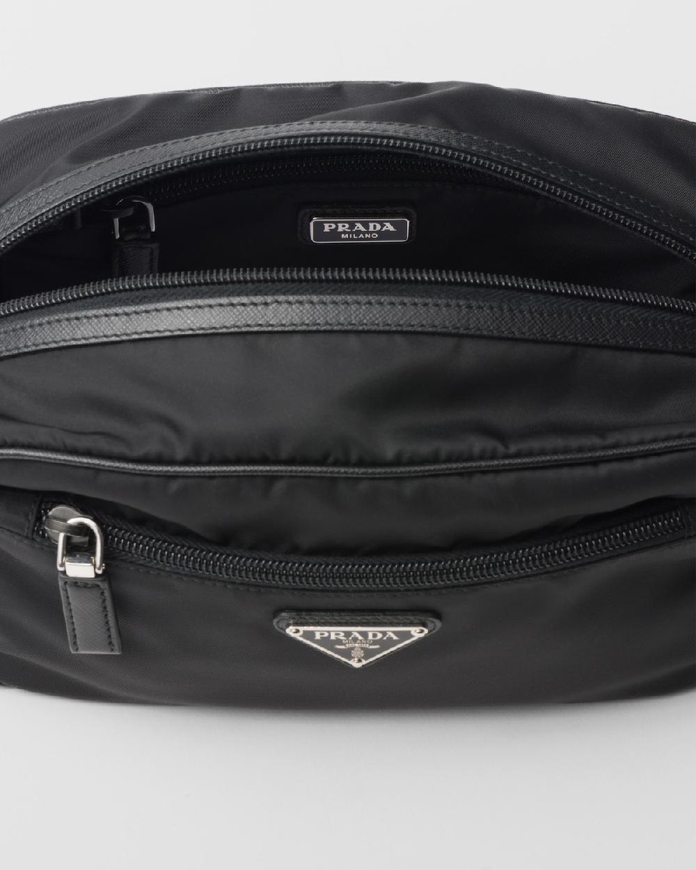 Prada Pouch De Viaje De Re-Nylon Y Piel Saffiano