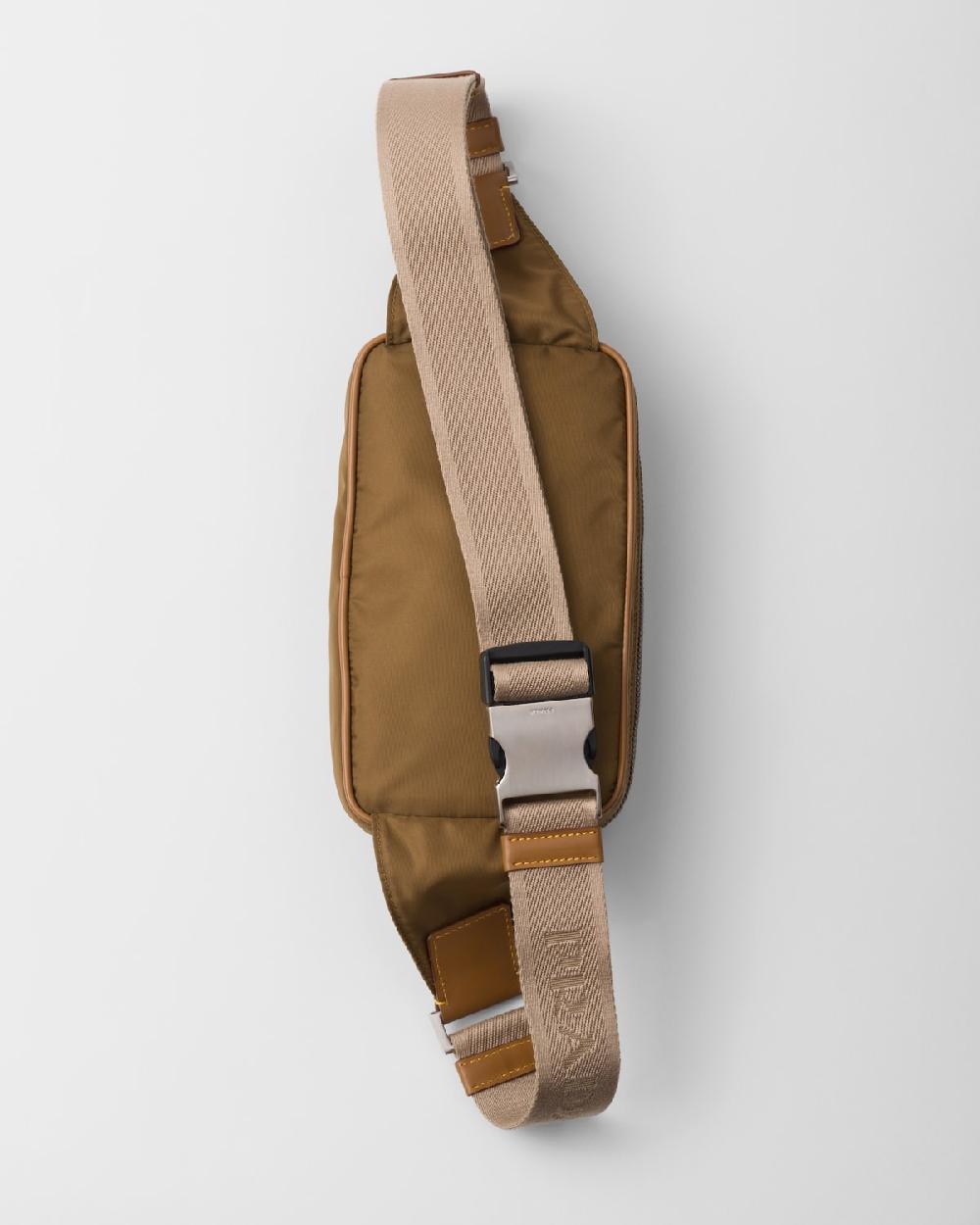 Prada Riñonera De Piel Y Re-Nylon