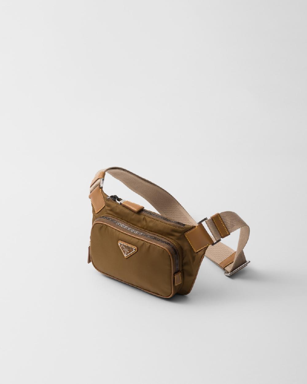 Prada Riñonera de piel y Re-Nylon