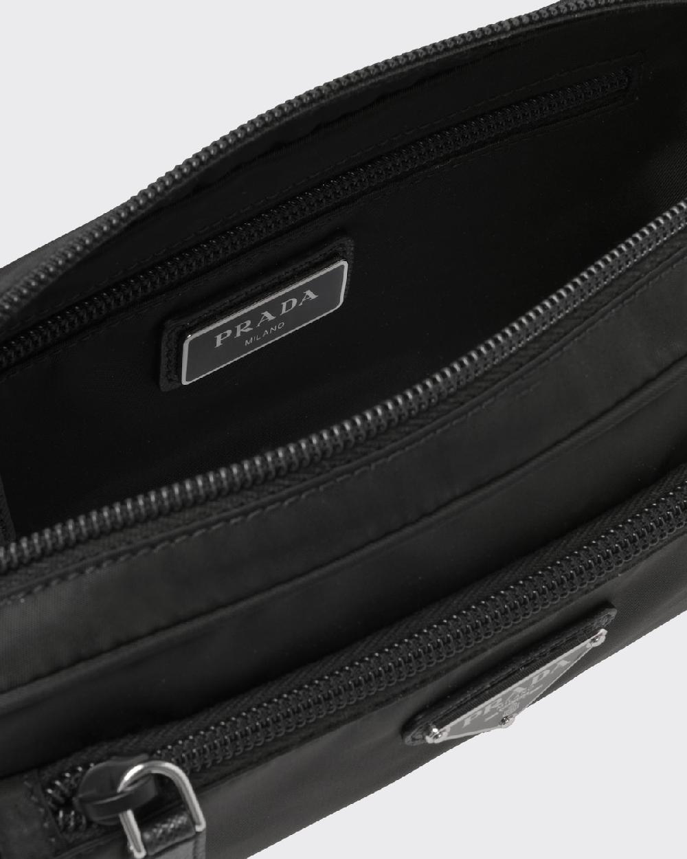 Prada Riñonera De Re-Nylon Y Piel Saffiano