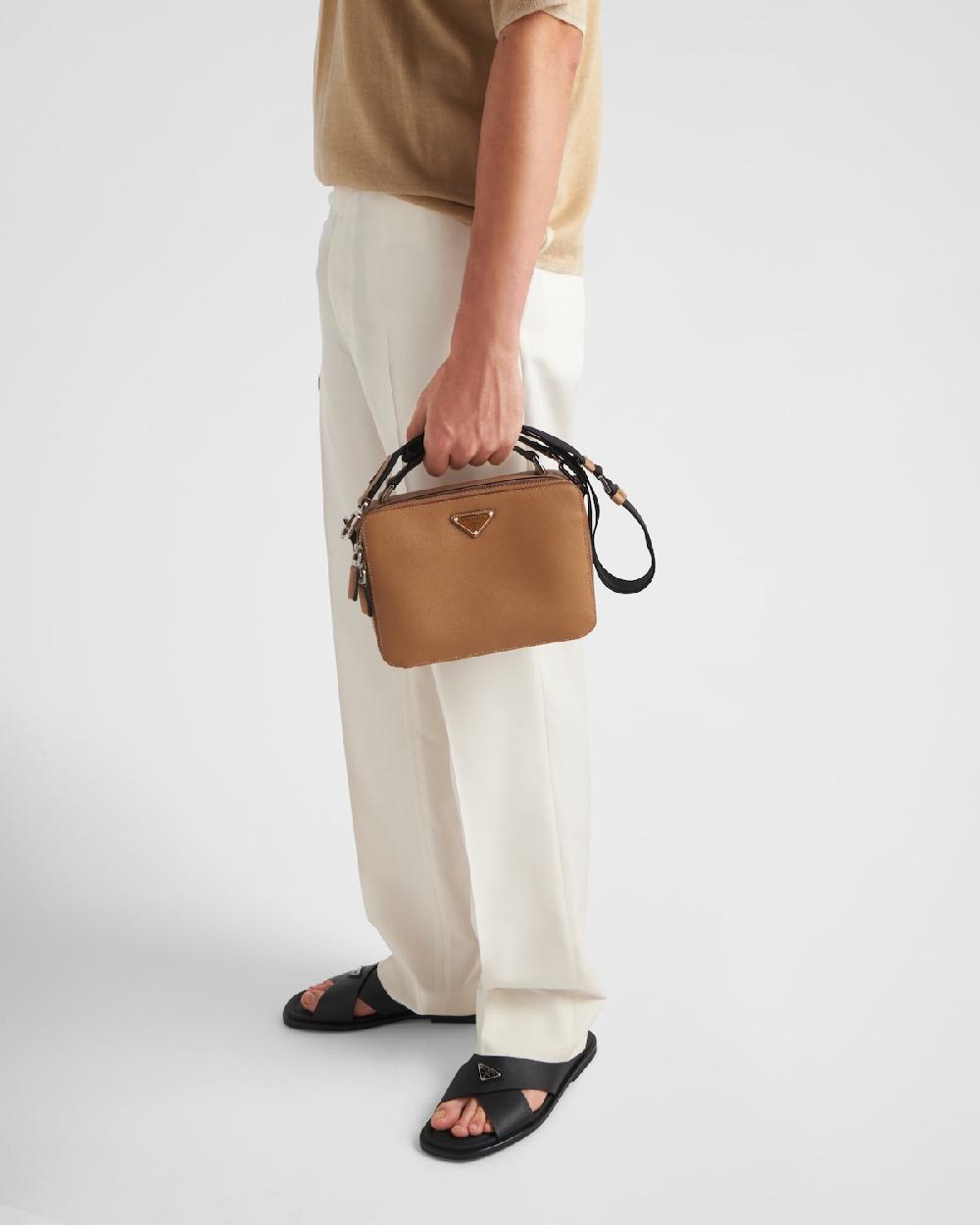 Prada Sandalias Cruzadas De Piel Saffiano