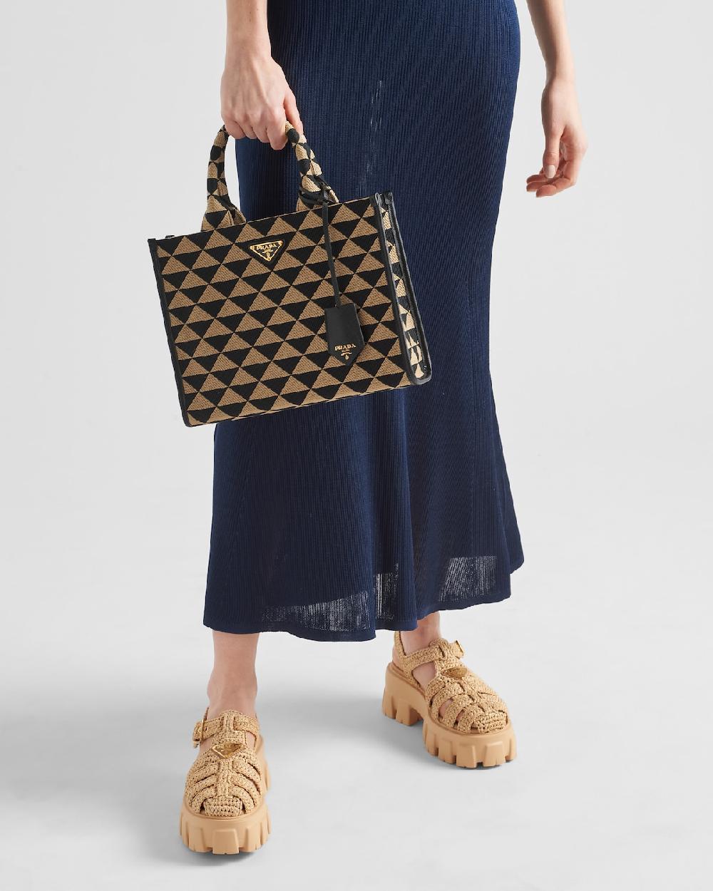 Prada Sandalias De Croché Monolith