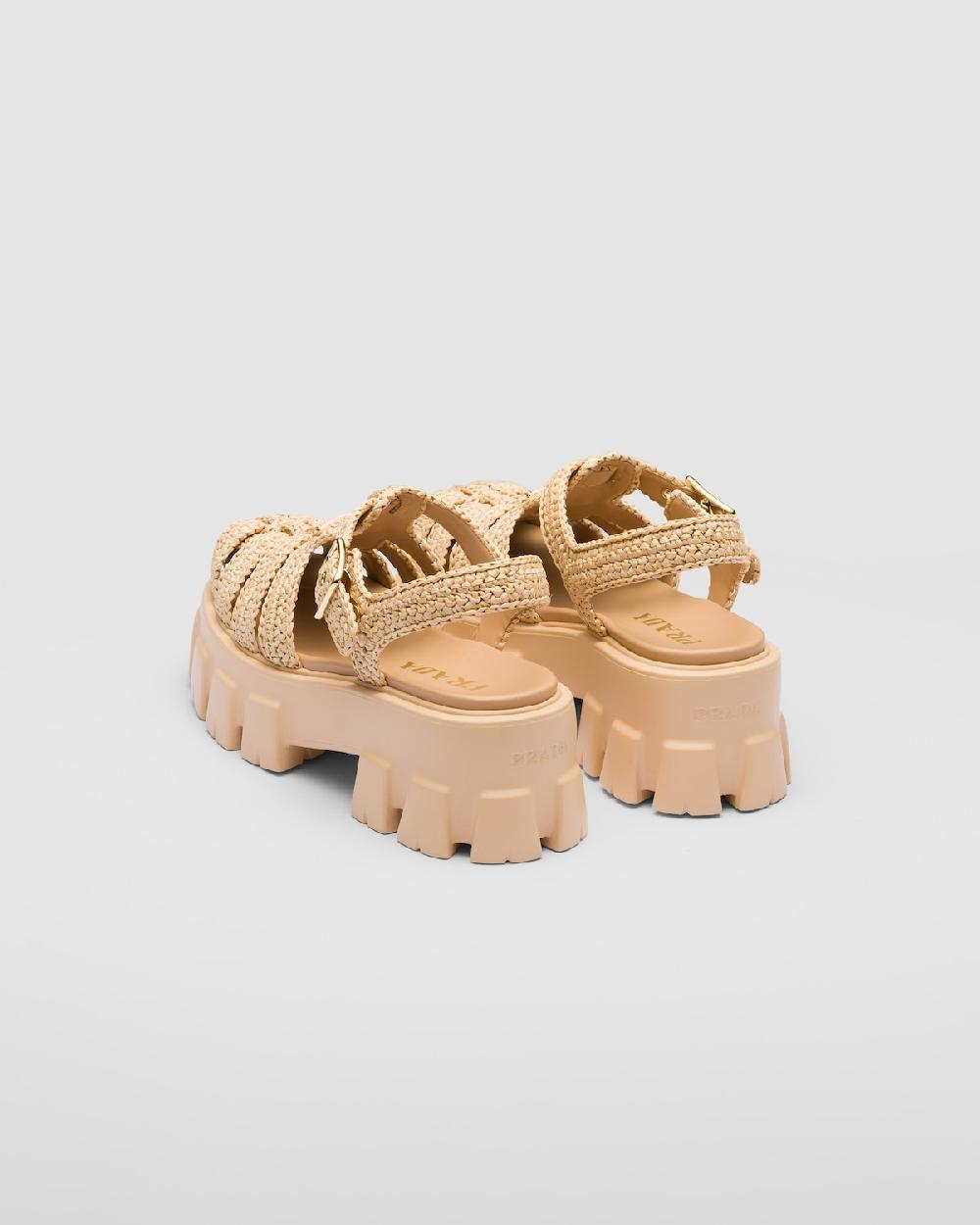 Prada Sandalias De Croché Monolith