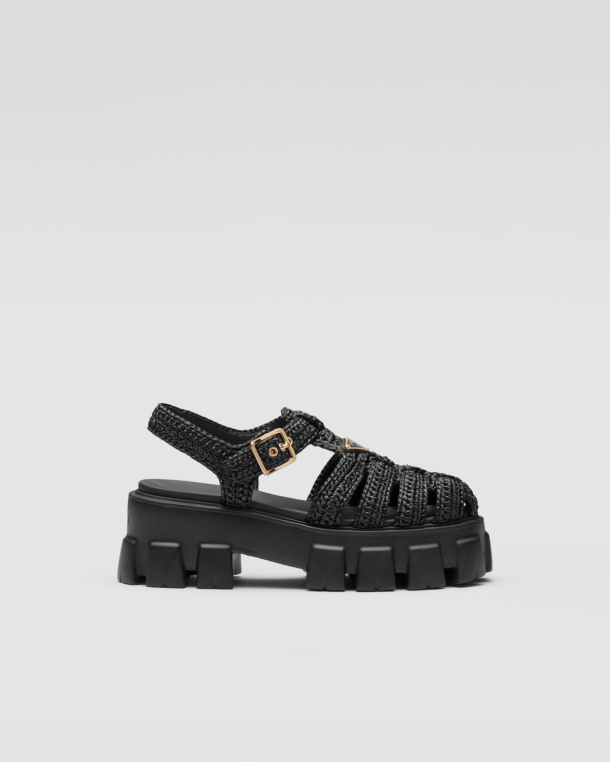 Prada Sandalias de croché Monolith