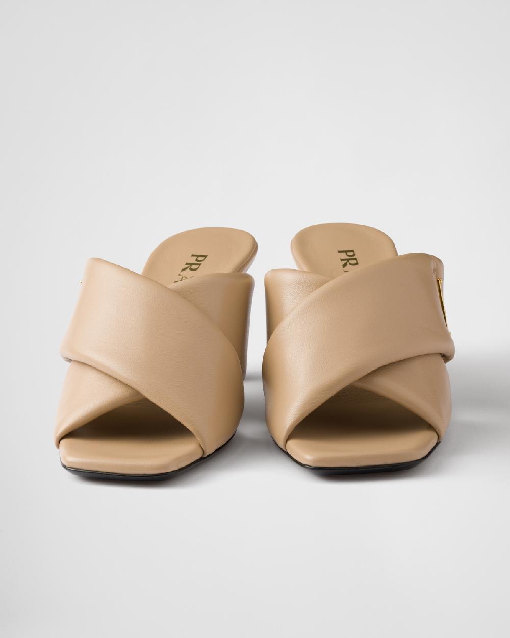 Prada Sandalias De Napa Acolchadas