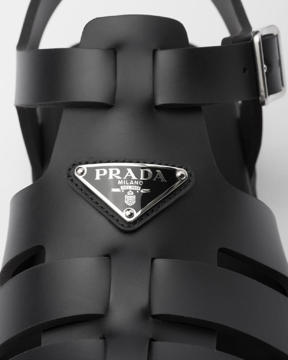 Prada Sandalias De Pescador De Goma