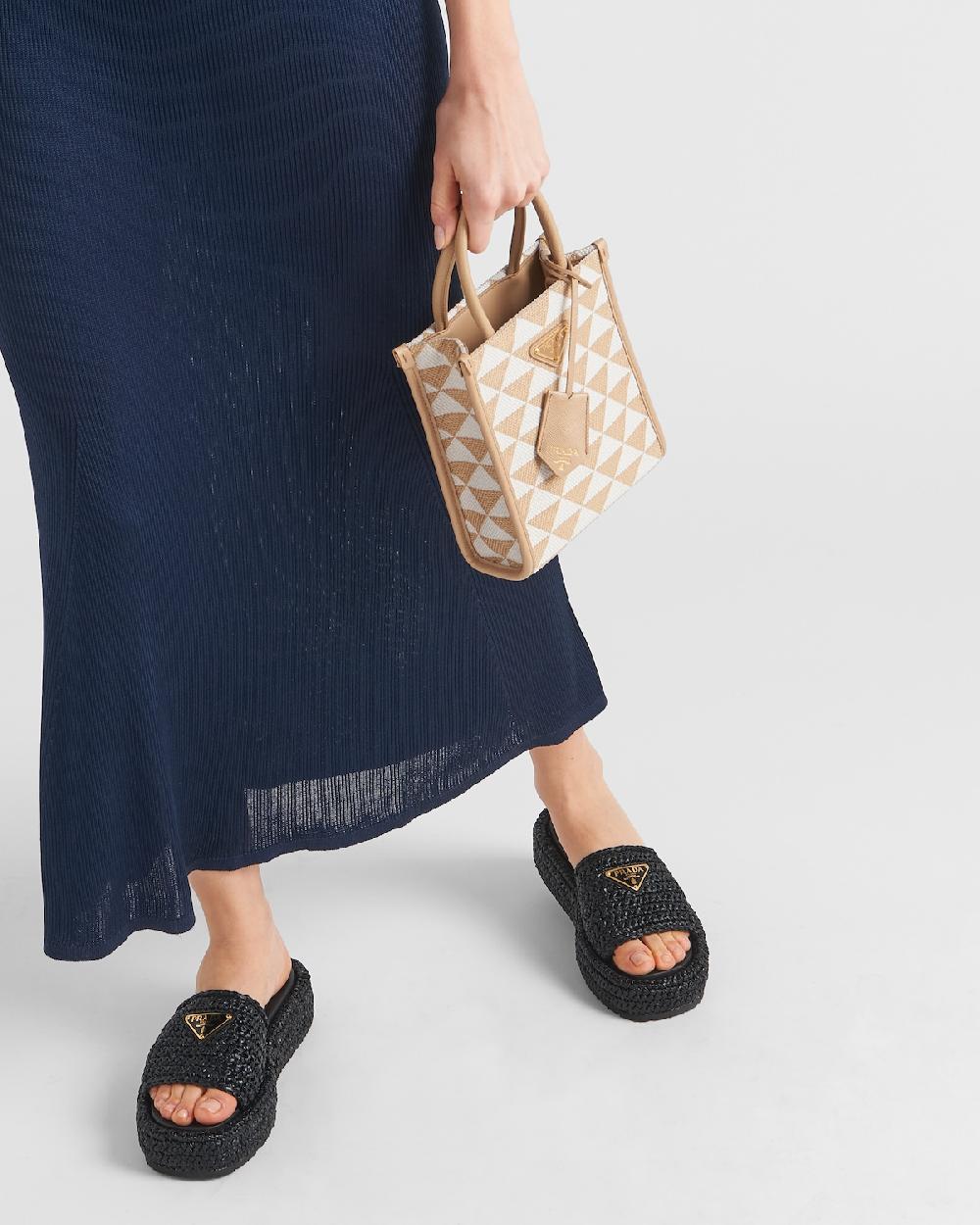 Prada Sandalias De Plataforma De Croché