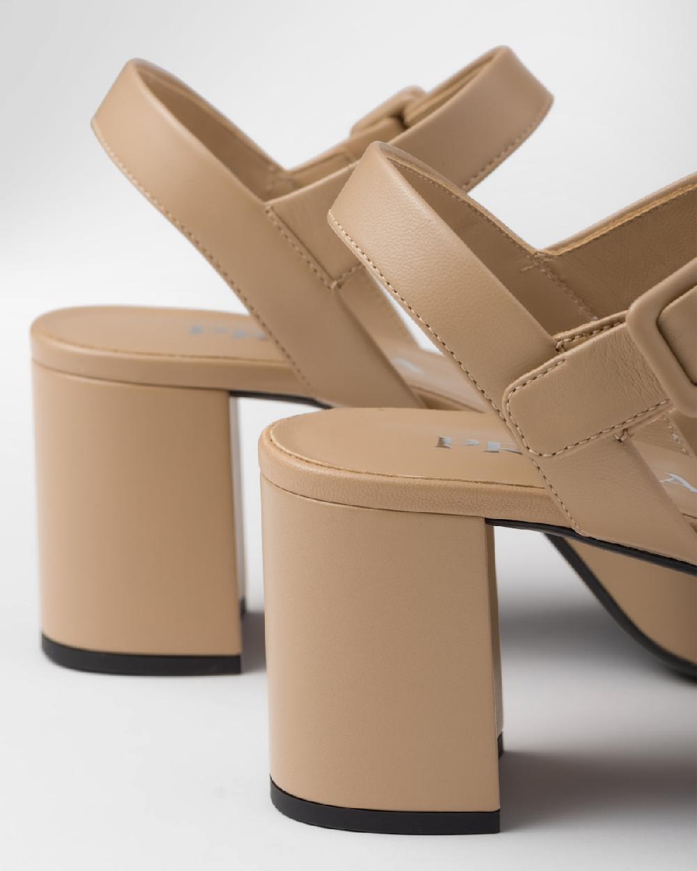 Prada Sandalias De Plataforma De Napa Acolchada