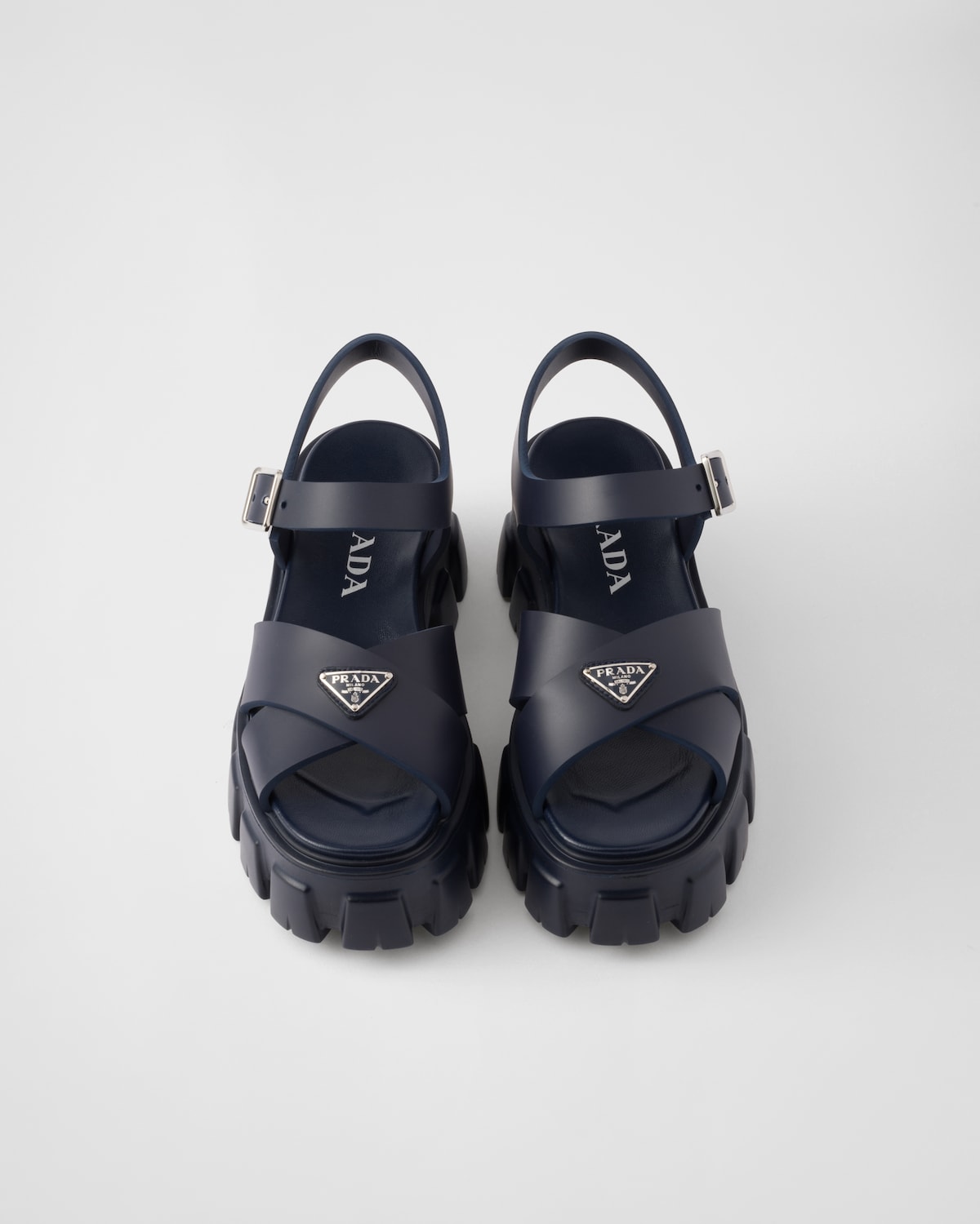 Prada Sandalias Monolith De Goma