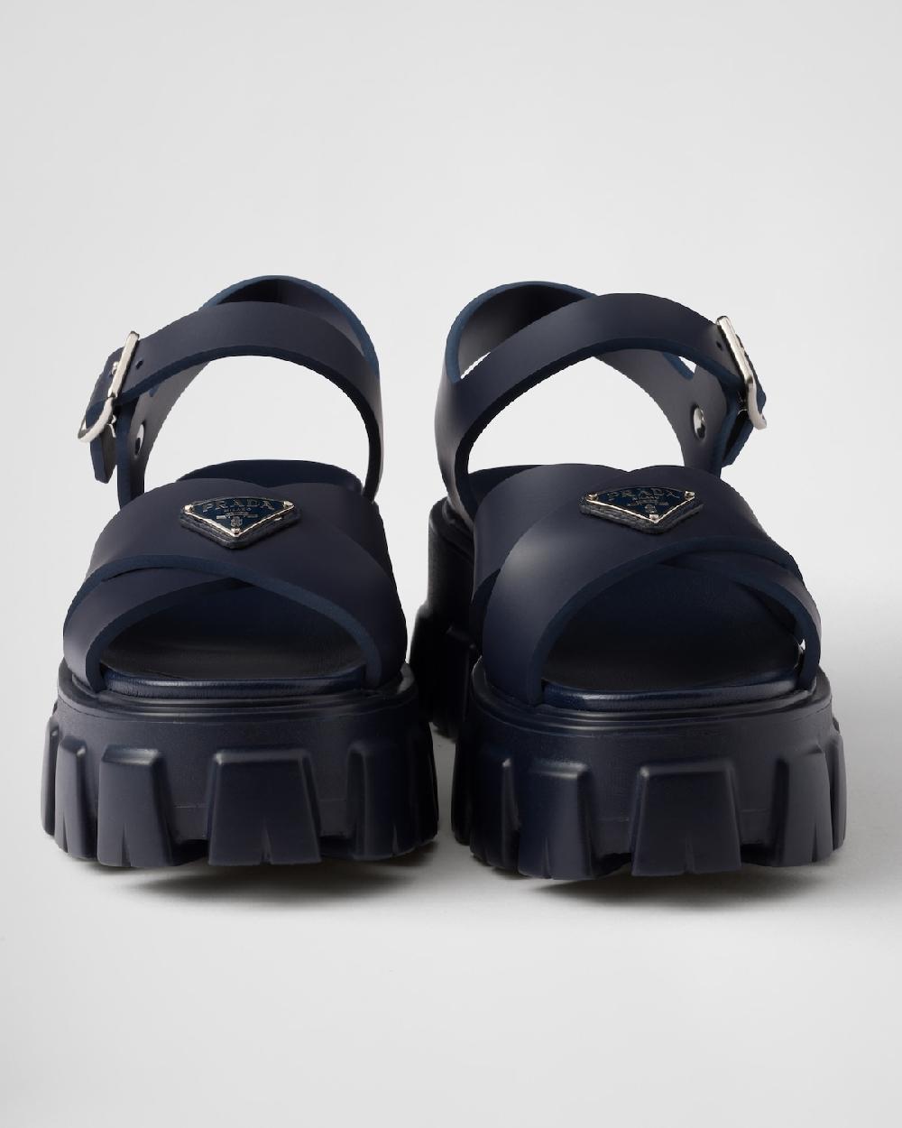 Prada Sandalias Monolith De Goma