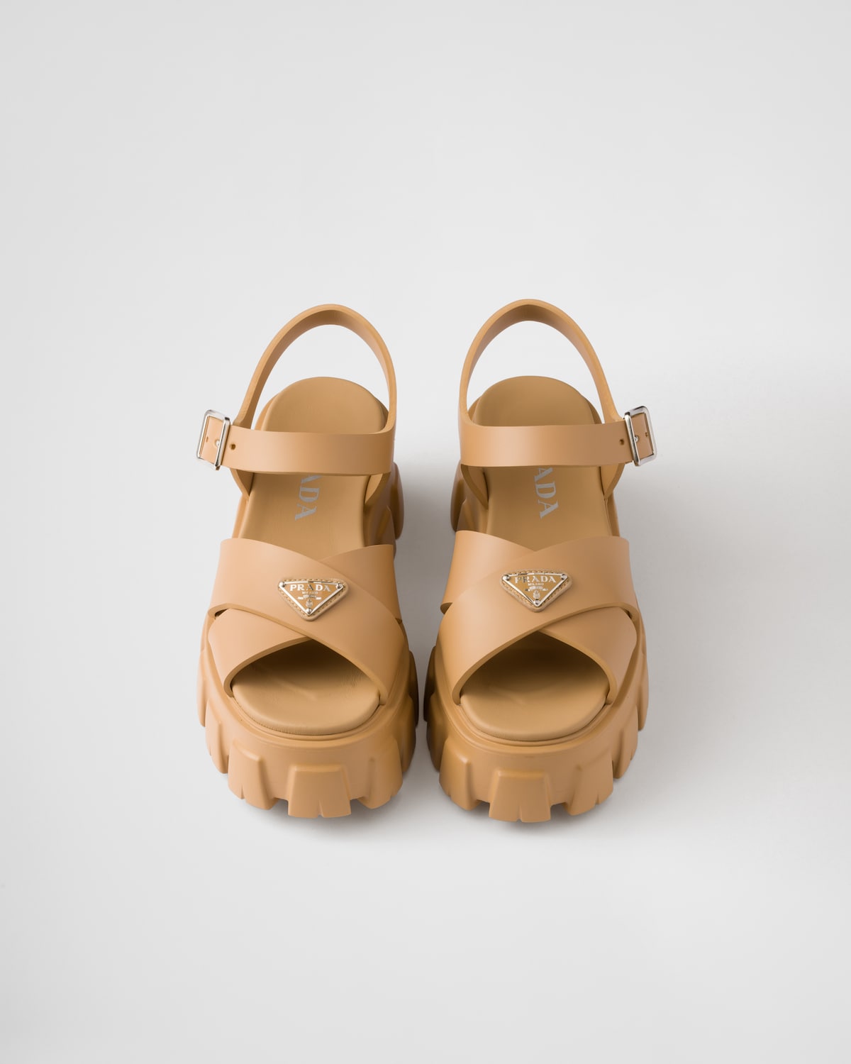 Prada Sandalias Monolith De Goma