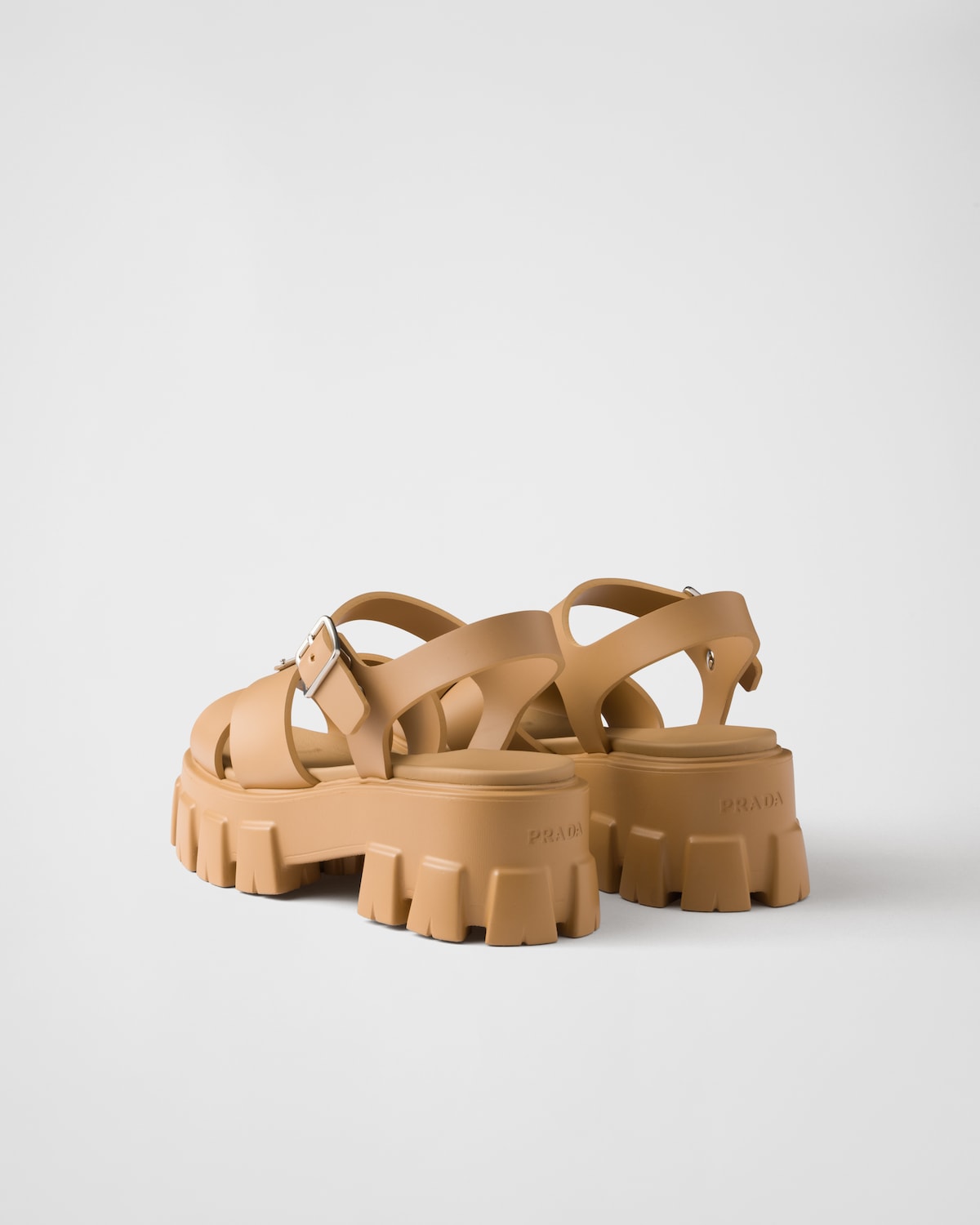 Prada Sandalias Monolith De Goma